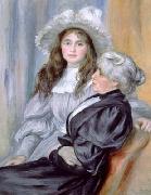 Auguste renoir, Portrait of Berthe Morisot and daughter Julie Manet,